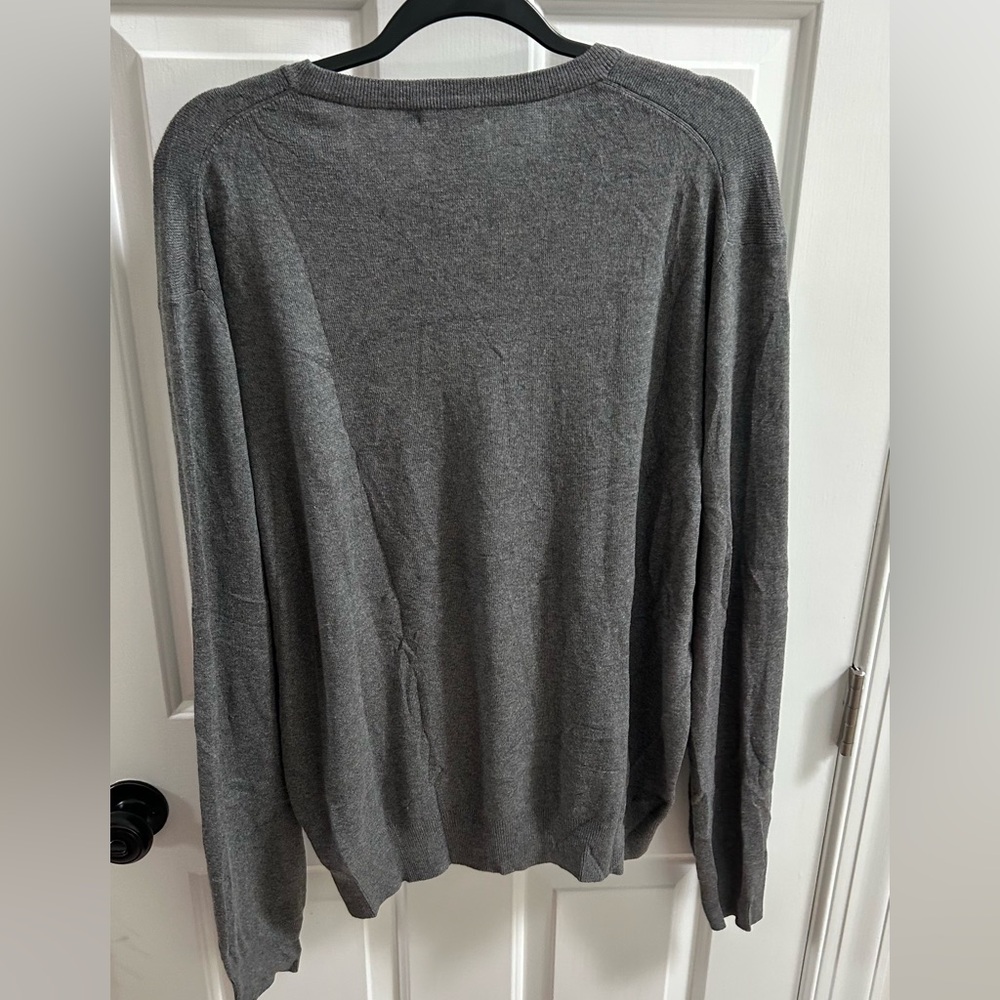 J. Crew Men's Charcoal Crewneck Sweater - Picture 2 of 3